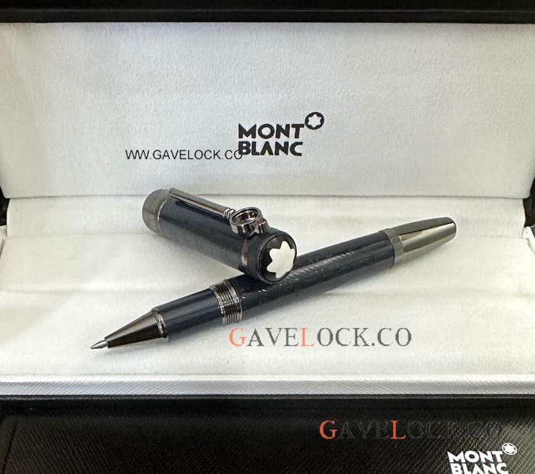 AAA Grade Montblanc Sir Arthur Conan Doyle Black Trim Dark Blue Rollerball